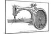 Howe's Sewing Machine, 1866-null-Mounted Giclee Print