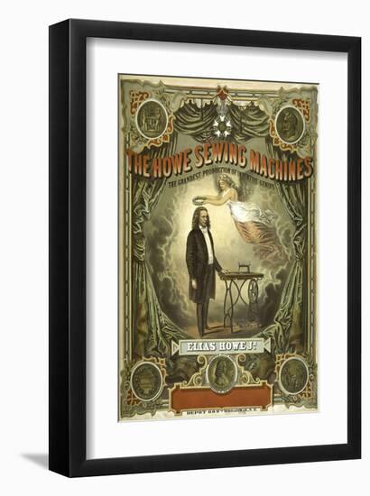 Howe Sewing Machines-null-Framed Art Print