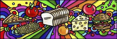 Pop Art Guitar Drum-Howie Green-Giclee Print