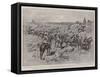 Howitzer Ammunition Columns with Lord Robert's Force on the March of the Front-Charles Edwin Fripp-Framed Stretched Canvas