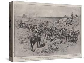 Howitzer Ammunition Columns with Lord Robert's Force on the March of the Front-Charles Edwin Fripp-Stretched Canvas