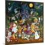 Howl-O-Ween Dogs 2-Bill Bell-Mounted Giclee Print