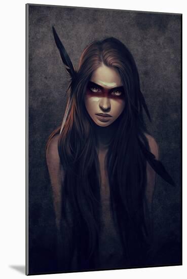 Howl-Charlie Bowater-Mounted Art Print