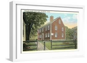 Howland House, Plymouth-null-Framed Art Print