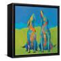 Howling Hounds-Phyllis Adams-Framed Stretched Canvas