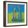 Howling Hounds-Phyllis Adams-Framed Art Print