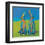 Howling Hounds-Phyllis Adams-Framed Art Print