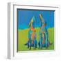 Howling Hounds-Phyllis Adams-Framed Art Print