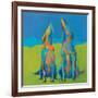 Howling Hounds-Phyllis Adams-Framed Art Print