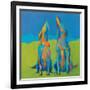 Howling Hounds-Phyllis Adams-Framed Art Print