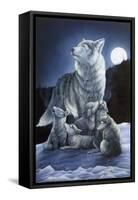 Howling Lessons-Jenny Newland-Framed Stretched Canvas