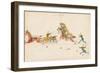 Howling Wolf Fighting Soldiers, 1874-75-null-Framed Giclee Print