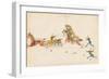 Howling Wolf Fighting Soldiers, 1874-75-null-Framed Giclee Print