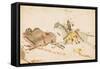 Howling Wolf Hunting Buffalo, 1874-75-null-Framed Stretched Canvas