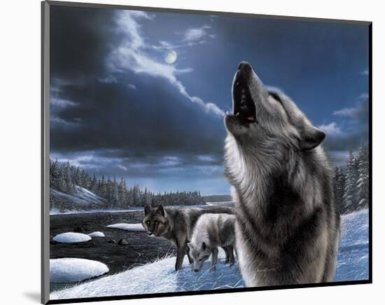 Howling Wolf-Kevin Daniel-Mounted Art Print