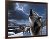 Howling Wolf-Kevin Daniel-Framed Giclee Print