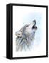 Howling Wolf-Michelle Faber-Framed Stretched Canvas