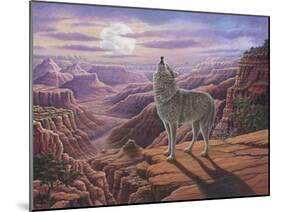 Howling Wolf-Robert Wavra-Mounted Giclee Print