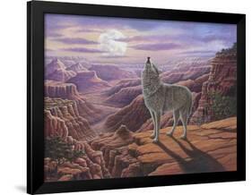 Howling Wolf-Robert Wavra-Framed Giclee Print