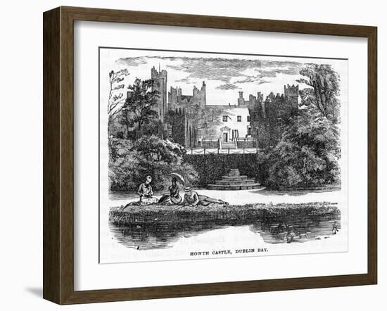 Howth Castle, Dublin Bay, 19th Century-null-Framed Giclee Print