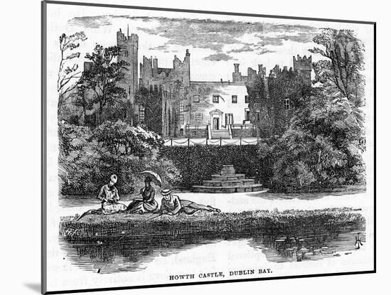 Howth Castle, Dublin Bay, 19th Century-null-Mounted Giclee Print