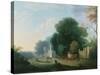 Howth Castle near Dublin-William Ashford-Stretched Canvas