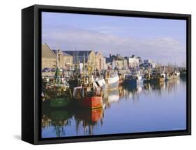 Howth Harbour, Dublin, Ireland/Eire-Tim Hall-Framed Stretched Canvas