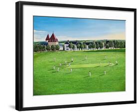 Howzat! Cricket at Poundbury, 2012-Liz Wright-Framed Giclee Print