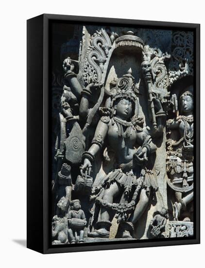 Hoysaleswara Temple, Halebid, Near Mysore, India-Sassoon Sybil-Framed Stretched Canvas