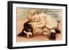 Hoytes Cologne, Dogs, Womens, USA, 1890-null-Framed Giclee Print