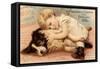 Hoytes Cologne, Dogs, Womens, USA, 1890-null-Framed Stretched Canvas