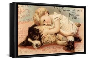 Hoytes Cologne, Dogs, Womens, USA, 1890-null-Framed Stretched Canvas