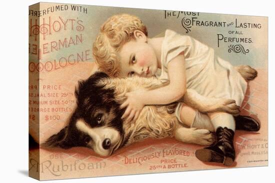 Hoytes Cologne, Dogs, Womens, USA, 1890-null-Stretched Canvas