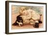 Hoytes Cologne, Dogs, Womens, USA, 1890-null-Framed Premium Giclee Print