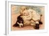 Hoytes Cologne, Dogs, Womens, USA, 1890-null-Framed Giclee Print