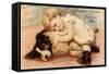 Hoytes Cologne, Dogs, Womens, USA, 1890-null-Framed Stretched Canvas