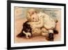 Hoytes Cologne, Dogs, Womens, USA, 1890-null-Framed Giclee Print