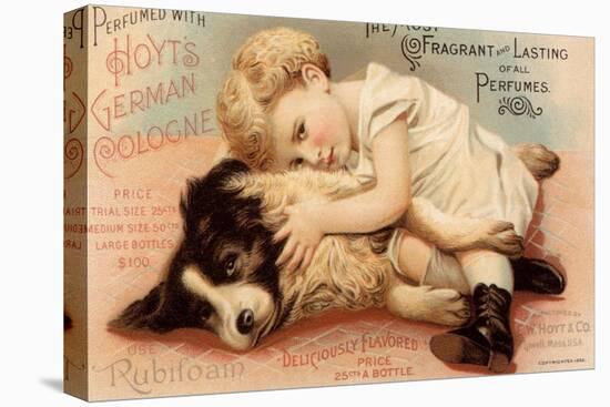 Hoytes Cologne, Dogs, Womens, USA, 1890-null-Stretched Canvas