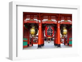 Hozomon Gate at Sensoji Asakusa Temple-coward_lion-Framed Photographic Print