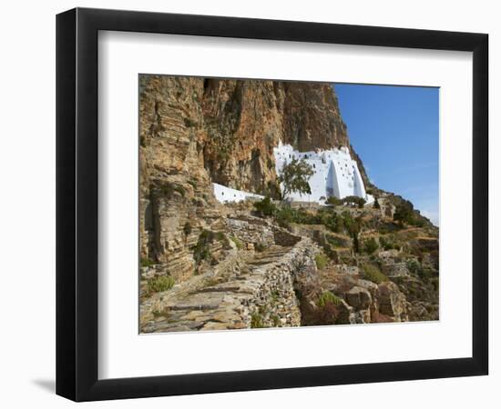 Hozoviotissa Monastery, Amorgos, Cyclades, Greek Islands, Greece, Europe-Tuul-Framed Photographic Print