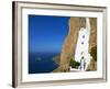 Hozoviotissa Monastery and Aegean Sea, Amorgos, Cyclades, Greek Islands, Greece, Europe-Tuul-Framed Photographic Print