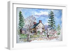 Hpuse, Chaddsford, Pa., 1996-Anthony Butera-Framed Giclee Print