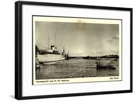 Hr. Ms. Neptunus, Dampfschiff Am Hafen, Motorboot-null-Framed Giclee Print