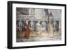 Hrastovlje Fortified Church, Trinity Church, Death Accompanying Pope and Queen, Dance of Death-null-Framed Giclee Print