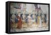 Hrastovlje Fortified Church, Trinity Church, Death Accompanying Pope and Queen, Dance of Death-null-Framed Stretched Canvas