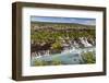 Hraunfossar, a Series of Waterfalls Pouring into the Hvita River, Borgarfjordur-Michael Nolan-Framed Photographic Print