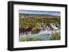 Hraunfossar, a Series of Waterfalls Pouring into the Hvita River, Borgarfjordur-Michael Nolan-Framed Photographic Print