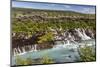 Hraunfossar, a Series of Waterfalls Pouring into the Hvita River, Borgarfjordur-Michael Nolan-Mounted Photographic Print