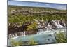 Hraunfossar, a Series of Waterfalls Pouring into the Hvita River, Borgarfjordur-Michael Nolan-Mounted Photographic Print