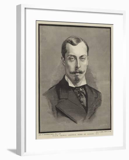 Hrh Prince Leopold, Duke of Albany-null-Framed Giclee Print